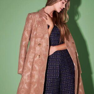 NWT English Factory Brocade Swing Coat, Size M
